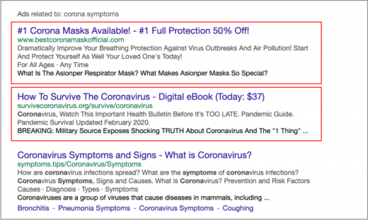 A look at Google’s recent COVID-19 related policies in search
