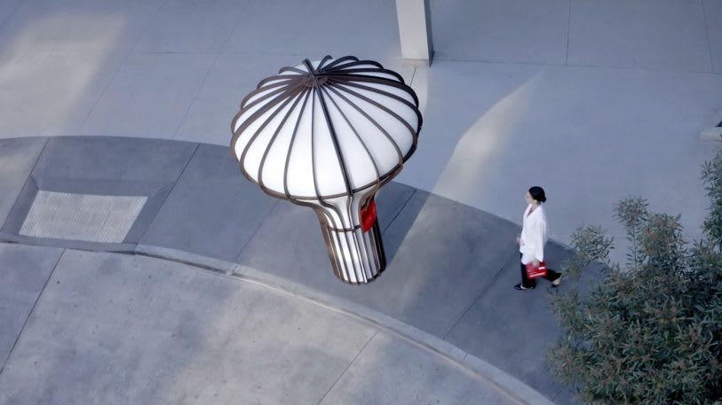 This onion-shaped sculpture is actually a delivery drone launch station | DeviceDaily.com