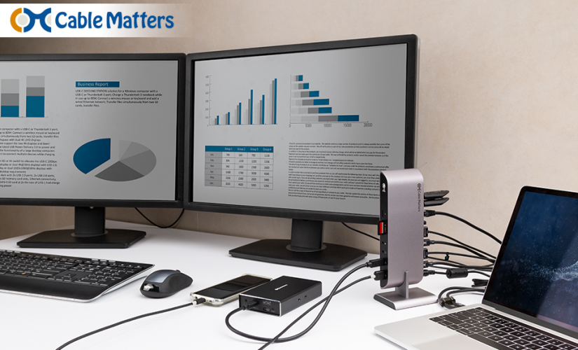 Cable Matters Dual Monitor USB-C Dock: Convenience, Functionality, and Value | DeviceDaily.com