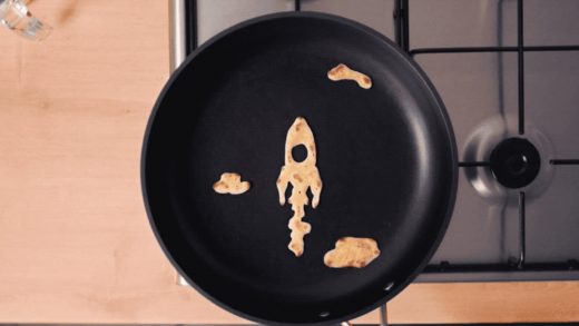 This stunning animated short was made with 600 flapjacks in honor of National Pancake Day
