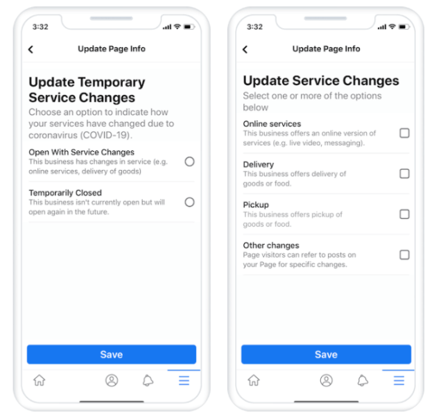 Facebook rolls out hours and services update for COVID-19 communications | DeviceDaily.com