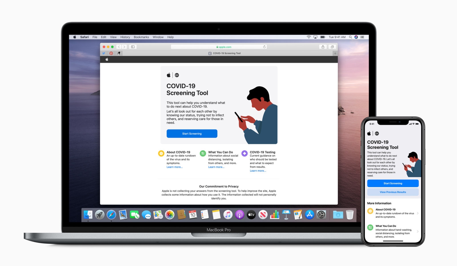 Apple unveils its own COVID-19 screening app and website | DeviceDaily.com
