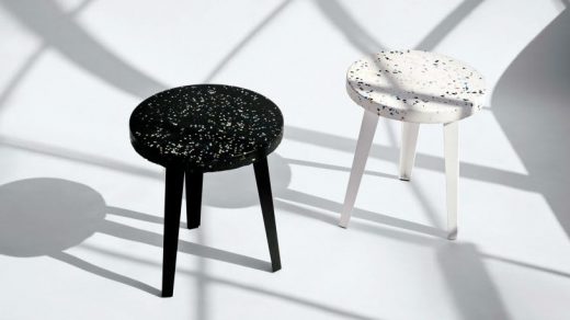 These gorgeous tables are made from toy and car scraps