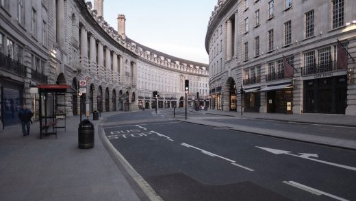 London is transforming its center into a car-free zone to create more distancing when it reopens