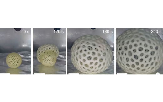 This 3D-printed foam expands up to 40 times its original size