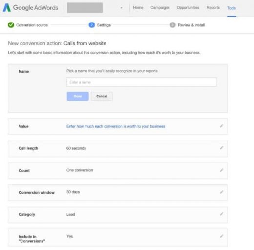 Track Mobile Call Conversions in Google AdWords