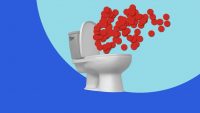 Just how big a cloud of poop particles do you create when you flush a toilet?