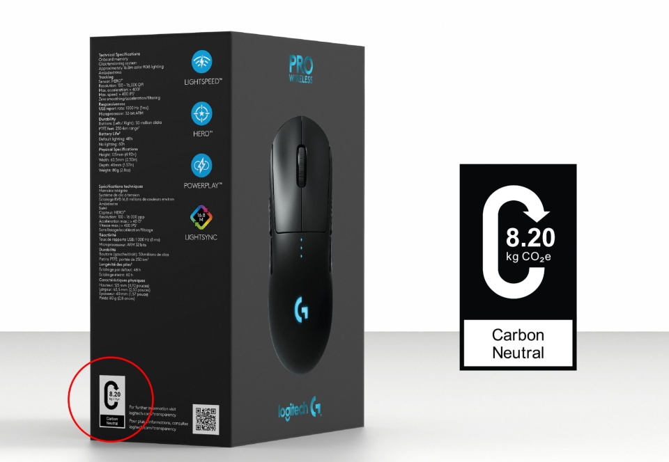 Logitech will put carbon impact labels on all of its product boxes | DeviceDaily.com