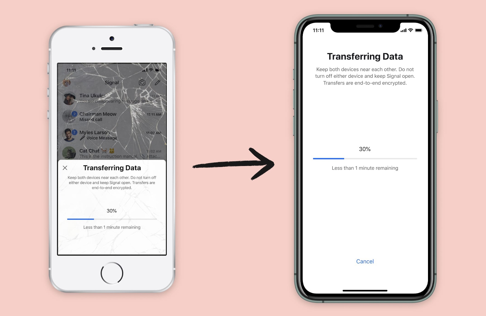 Now Signal on iOS can securely transfer your data to a new device | DeviceDaily.com