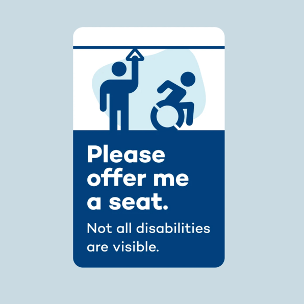 These stickers help people with less visible disabilities get a seat on public transit | DeviceDaily.com