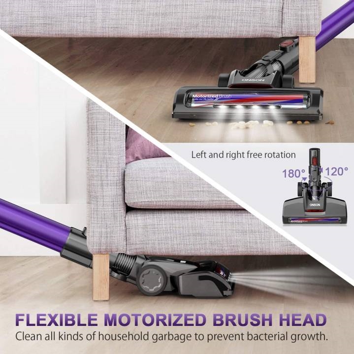 ONSON Cordless Vacuum Cleaner: Powerful Results For a Lightweight | DeviceDaily.com