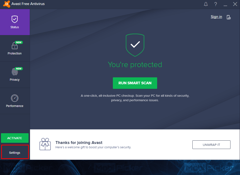 avast how to disable avast browser