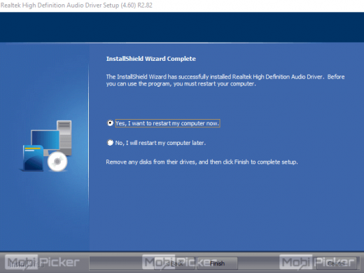 reinstalling realtek audio driver