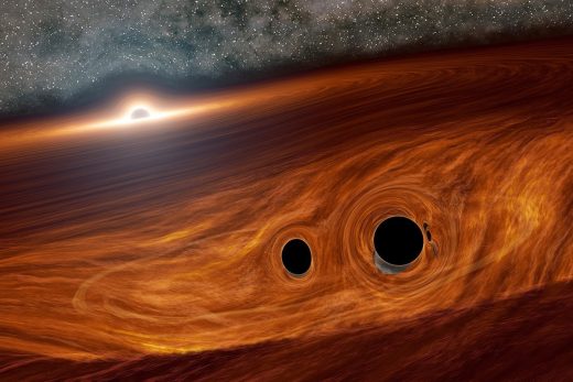Astronomers may have spotted light from colliding black holes