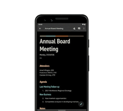 Google brings dark mode to Docs, Sheets and Slides on Android | DeviceDaily.com