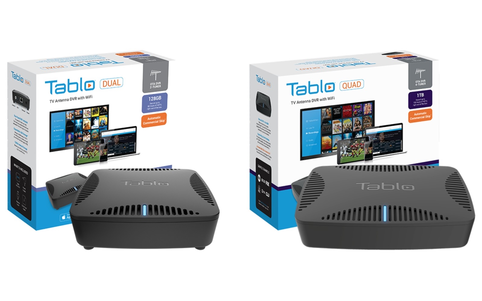 Tablo's Dual 128GB and Quad 1TB DVRs have plenty of storage built-in | DeviceDaily.com