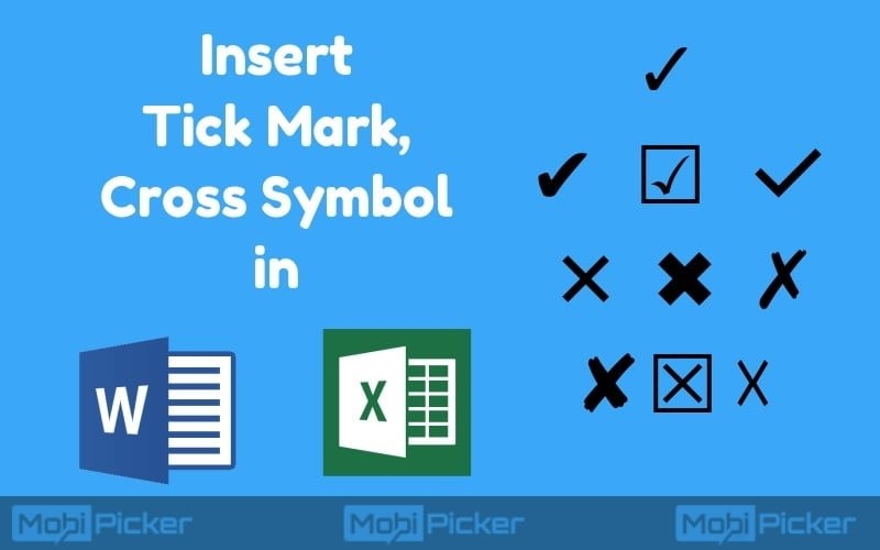 Tick Symbol in Excel: 12 Awesome Ways to Insert Tick and Cross Symbols -  Excel Master Consultant