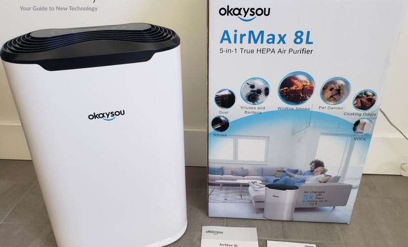 Okaysou AirMax 8L Medical Grade Air Purifier: Powerful Air Cleaning System | DeviceDaily.com