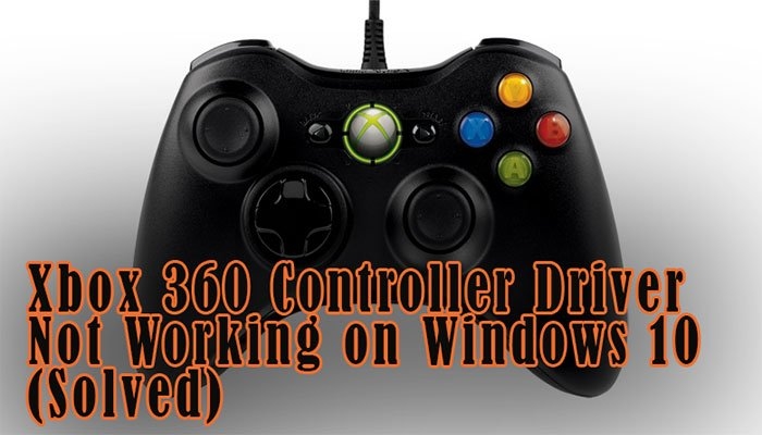 windows 10 wired xbox 360 controller not working