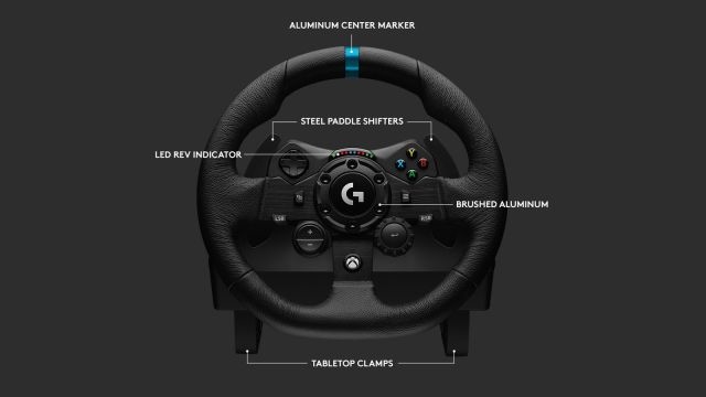 Logitech's G923 racing wheel makes you feel every curve of the road | DeviceDaily.com