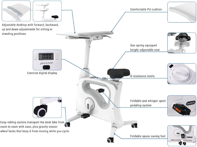 Flexispot V9 Desk Bike: Keep Moving While Working | DeviceDaily.com