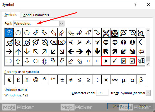 5 Ways to Insert Tick or Cross Symbol in Word / Excel [How To] | DeviceDaily.com