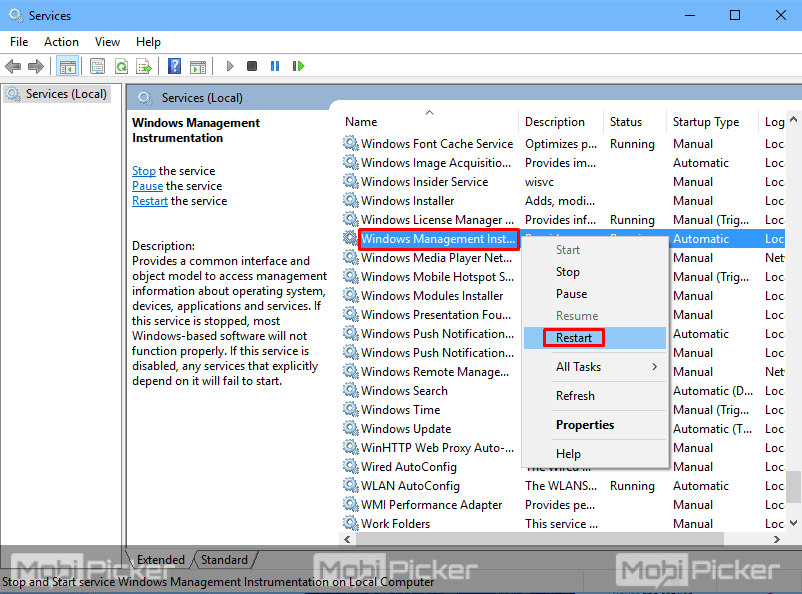 How to Fix WMI Provider Host (WmiPrvSE.exe) High CPU in Windows 10 | DeviceDaily.com