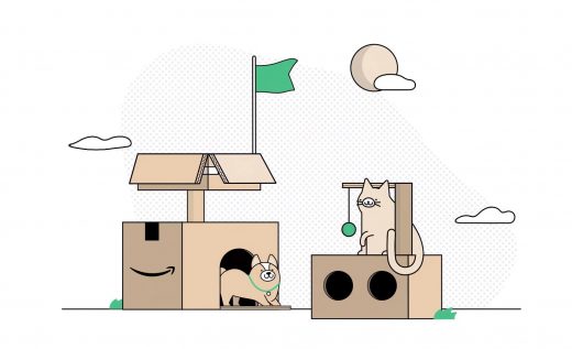 Amazon’s new eco-friendly boxes can be turned into forts and cat condos