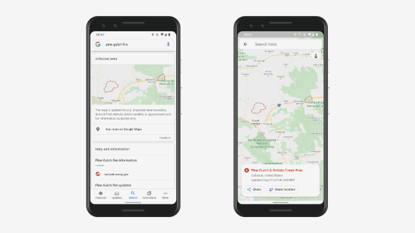 Google has retooled its search and maps with vital wildfire information | DeviceDaily.com