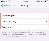 Where is AirDrop in iOS 11?