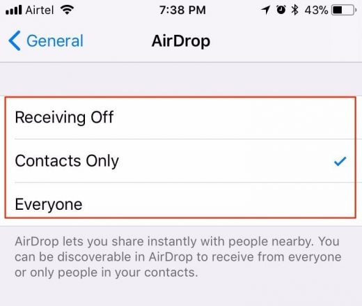 Where is AirDrop in iOS 11?