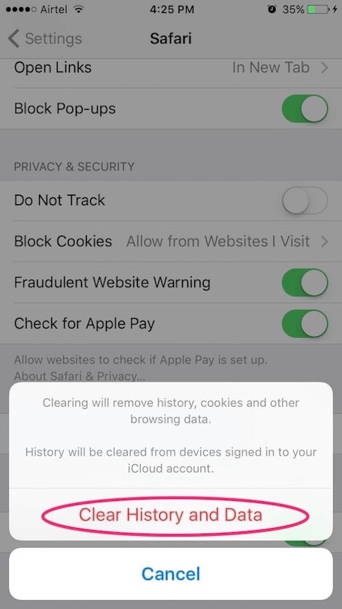 How to Clear Safari History and Website Data on iPhone and iPad | DeviceDaily.com