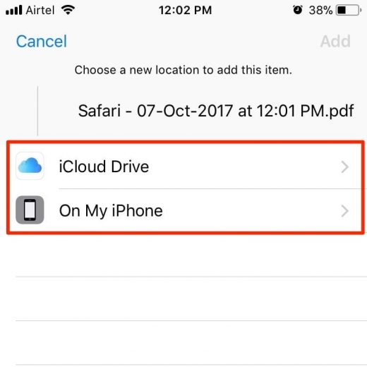 How to Save a Webpage as PDF in iOS 11