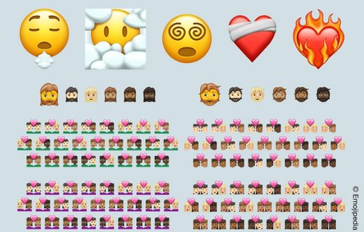 Minor emoji update for 2021 adds 200 skintone variants for couples