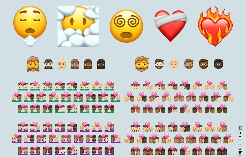 Minor emoji update for 2021 adds 200 skintone variants for couples | DeviceDaily.com