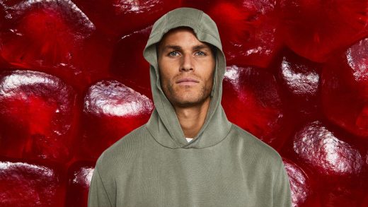 This hoodie is made from pomegranate peels and completely biodegrades