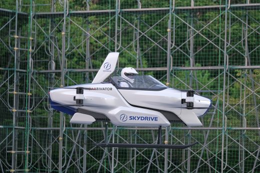 Watch a Toyota-backed flying car’s first public, piloted test flight