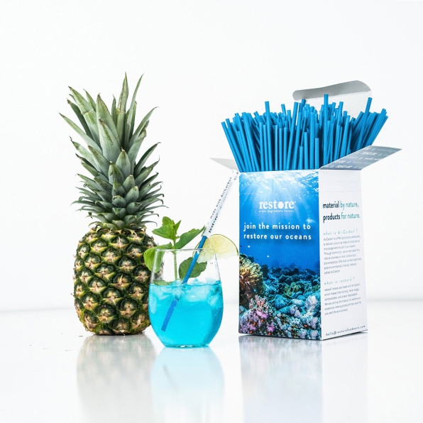 These carbon-negative, ocean-degradable straws and forks are made from greenhouse gases | DeviceDaily.com