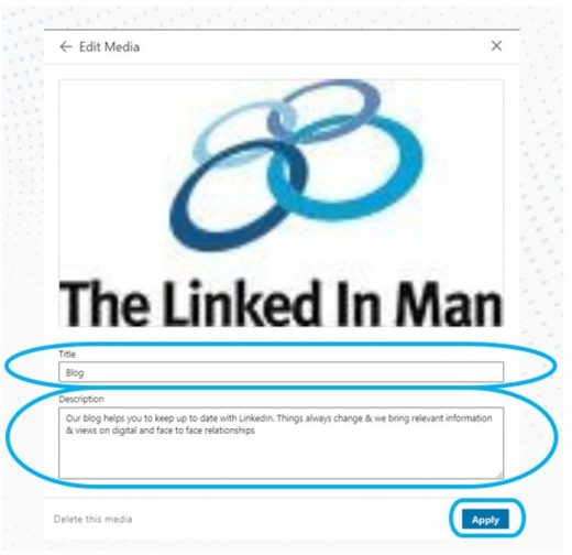 How to Add Rich Media, Website Links, Videos and More to Your LinkedIn Profile
