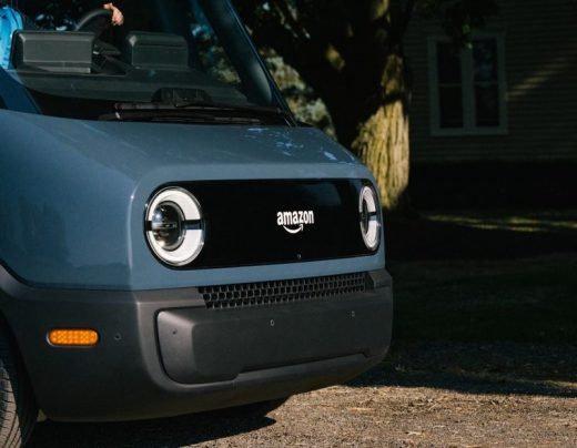 Amazon unveils its first custom, all-electric delivery van from Rivian