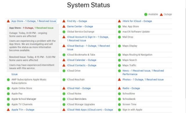 Apple outage is causing iCloud, App Store, Music and TV+ problems | DeviceDaily.com