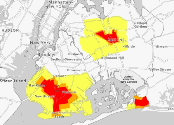 NYC COVID hot spots: Are you in a red zone? This real-time map will show you | DeviceDaily.com