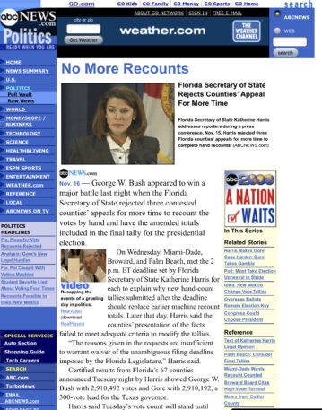 How a not-yet-mature web covered the Florida recount in 2000 | DeviceDaily.com