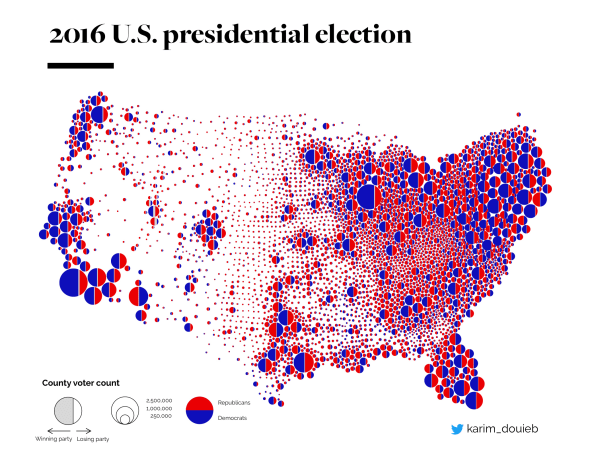 U.S. election maps are wildly misleading, so this designer fixed them | DeviceDaily.com