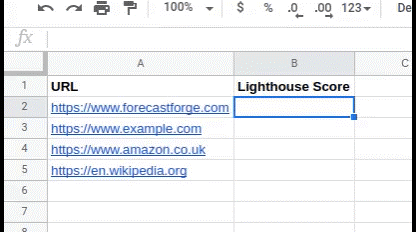 How to show Lighthouse Scores in Google Sheets with a custom function | DeviceDaily.com