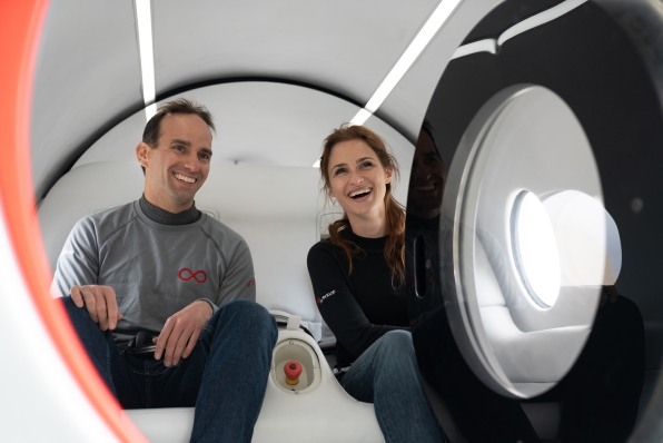 Passengers hopped aboard a Virgin Hyperloop for the first test run with humans | DeviceDaily.com