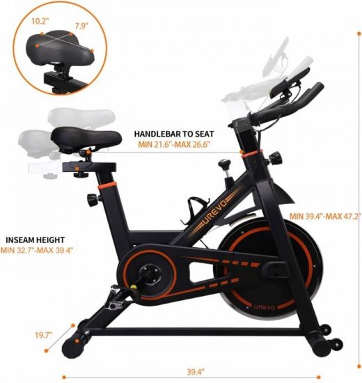 UREVO Indoor Stationary Bike: A Comfortable Ride and Challenging Workout