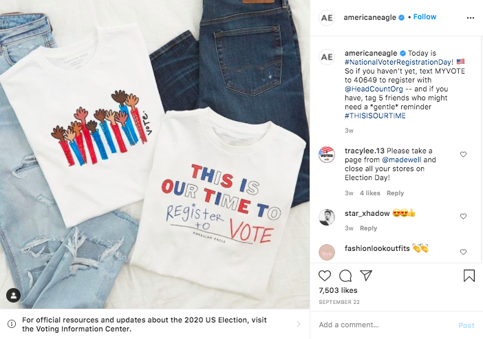 How Brands Are Helping “Get Out the Vote” Efforts for the Nov. 3 Election | DeviceDaily.com