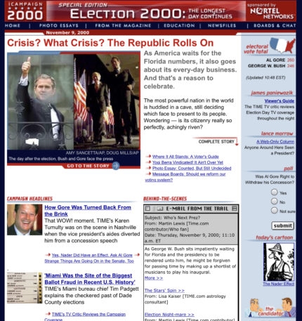 How a not-yet-mature web covered the Florida recount in 2000 | DeviceDaily.com