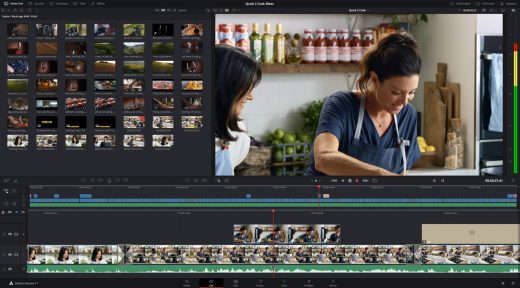 DaVinci Resolve 17 can automatically crop Instagram-ready video clips
